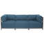 Housse pour repose-pieds à coussins carrés Woodsen-21579124