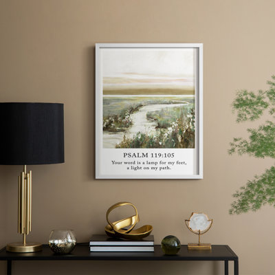 Psalm 23:6 Framed Print - Solid Wood