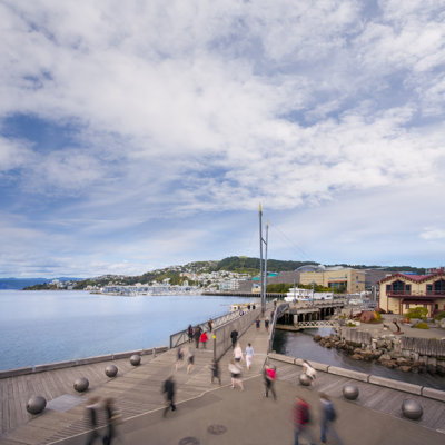 Wellington Waterfront - Wrapped Canvas Print