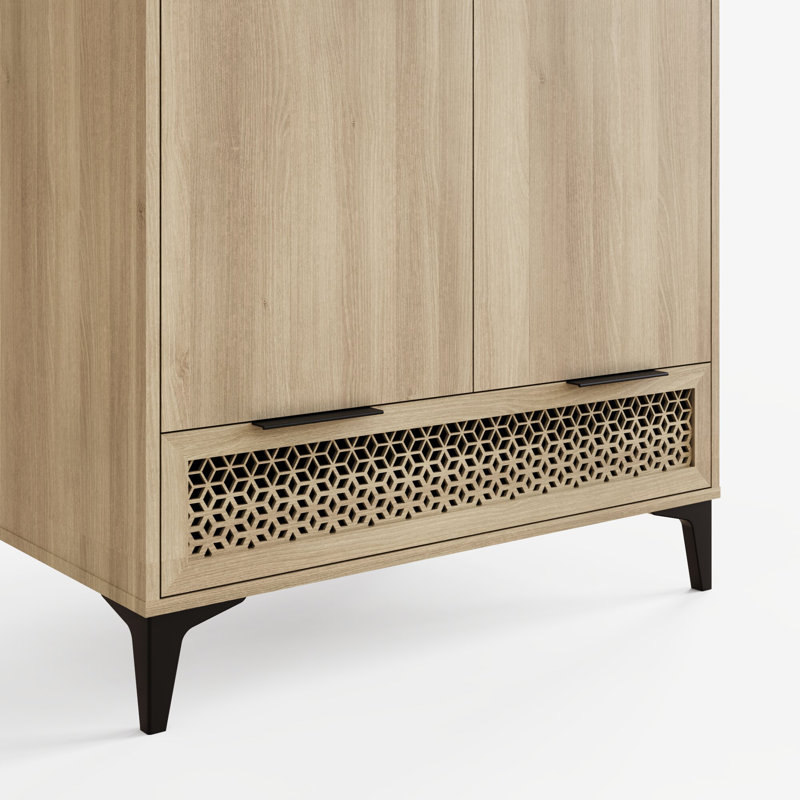 Branscome Manufactured Wood Wardrobe