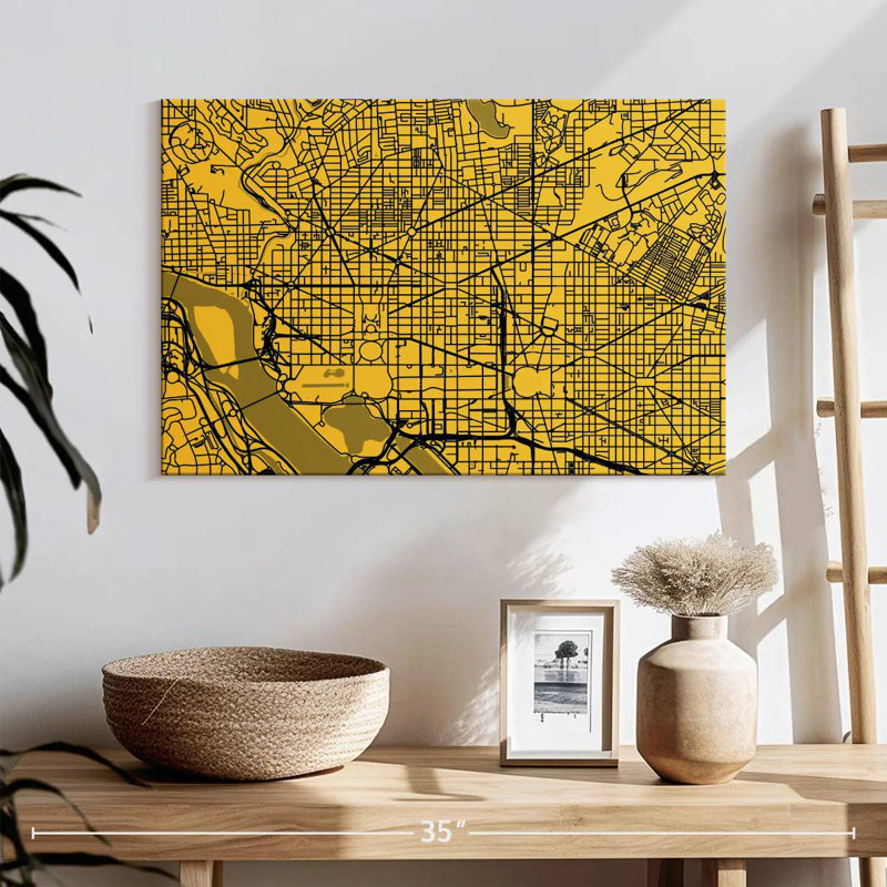 Carte de la route urbaine Aliaz Washington, H 16 po x l 24 po
