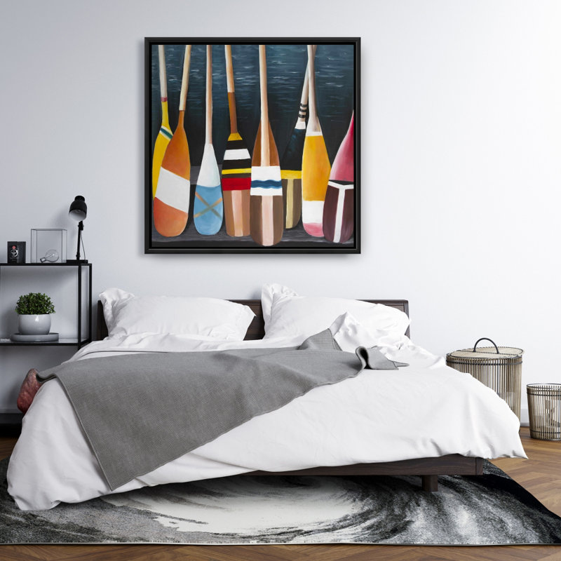 «Colorful Paddles» sur toile, H 36 po x l 36 po