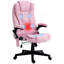 Fauteuil de bureau à 6 points de massage vibrant avec chaleur, dossier haut en lin pour un confort et un soutien ultimes-1834698021-1834698024