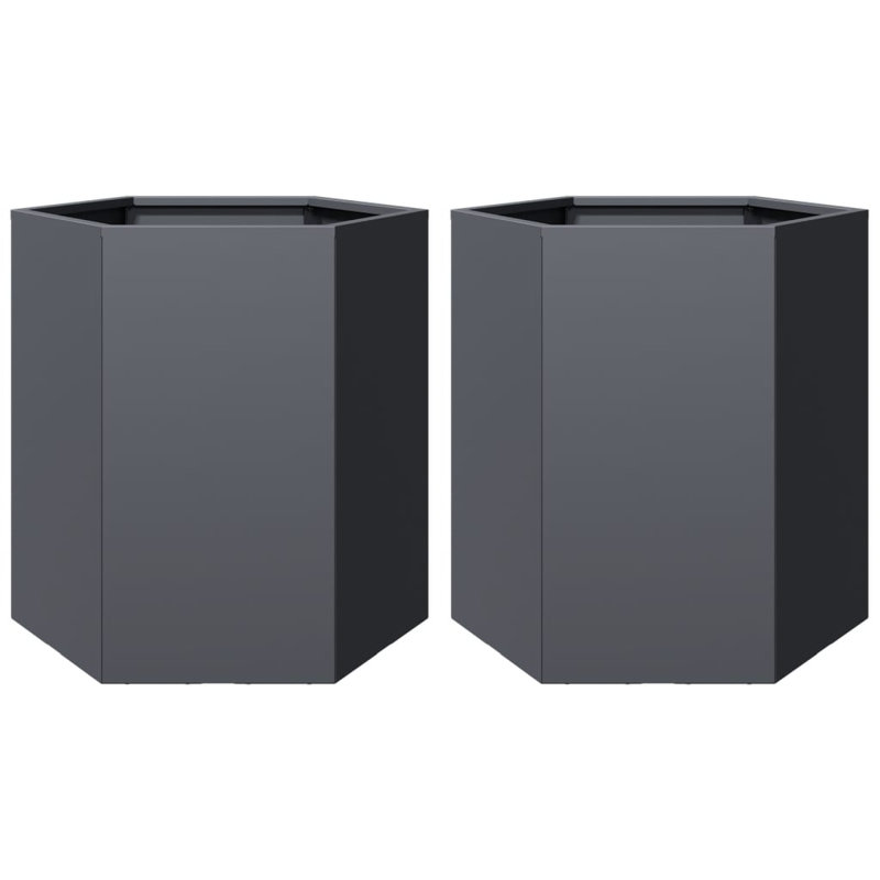 Albree Metal Plant Stand, Anthracite