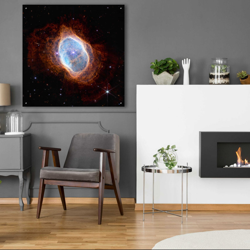 «Southern Ring Nebula» par la NASA, art mural en verre acrylique, H 36 po x l 36 po