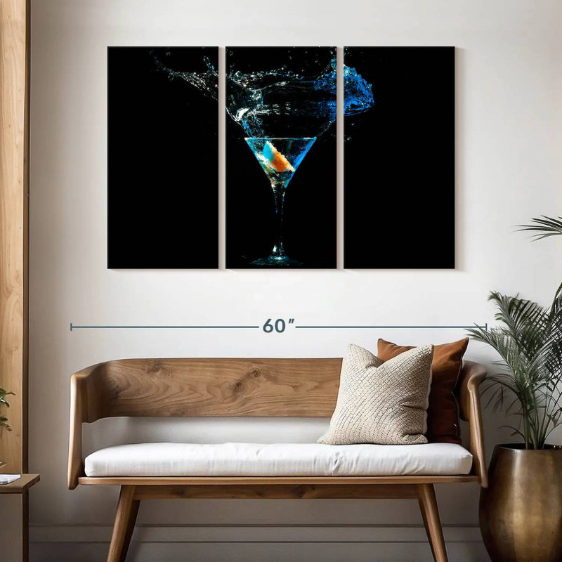 Déversement de cocktail coloré Yarlin, H 32 po x l 50 po