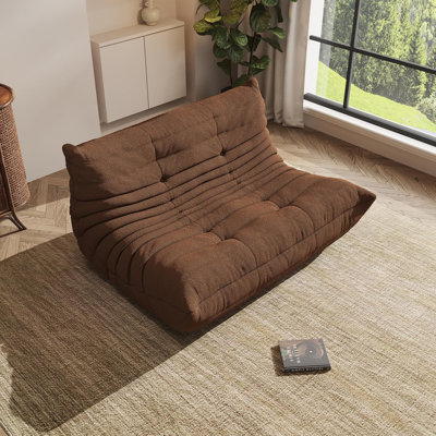 Bean Bag Chair, Oversized Loveseat Fireside Chair For Adults, 2 Seater With Memory Foam Filled, Lazy Sofa Lounge Floor Sofa For Living Room, Bedroom, by Trule