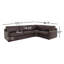 Thurlow Leather Modular 3 - Piece Sectional-823966461