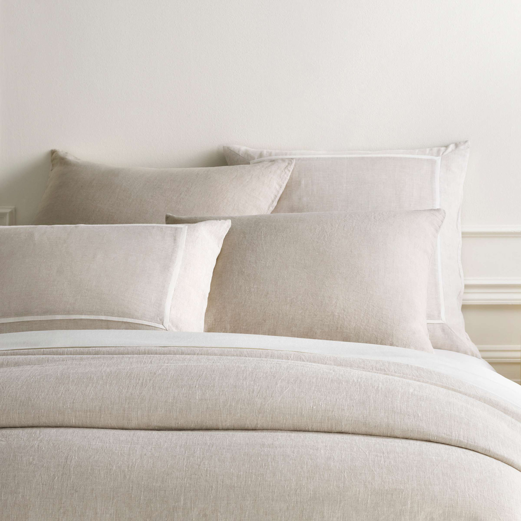 Keaton Linen Sham, Standard, Natural