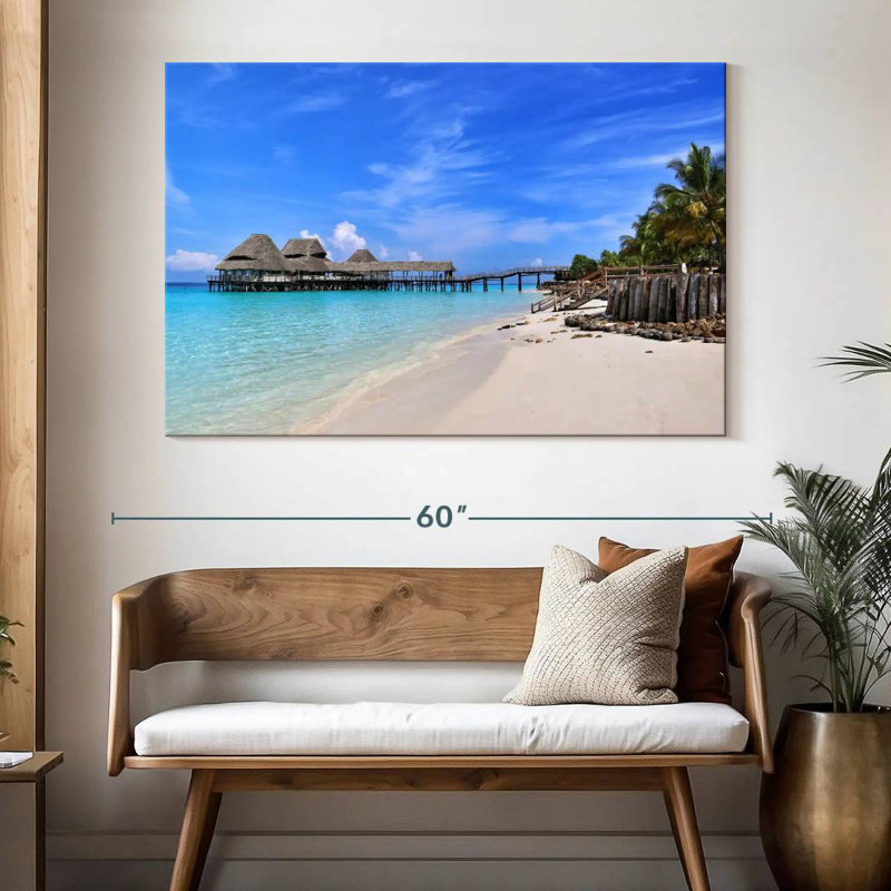 Plage Gillard à Zanzibar, H 34 po x l 51 po