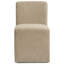 Upholstered Dining Chairs With Casters, Modern Single Sofa Chair With Slient Wheels For Living Room, Arrived Assembed(6Pc, Oatmeal)-542491800-550147379