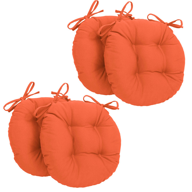 Outdoor 3.5'' Seat Cushion, Tangerine Dream