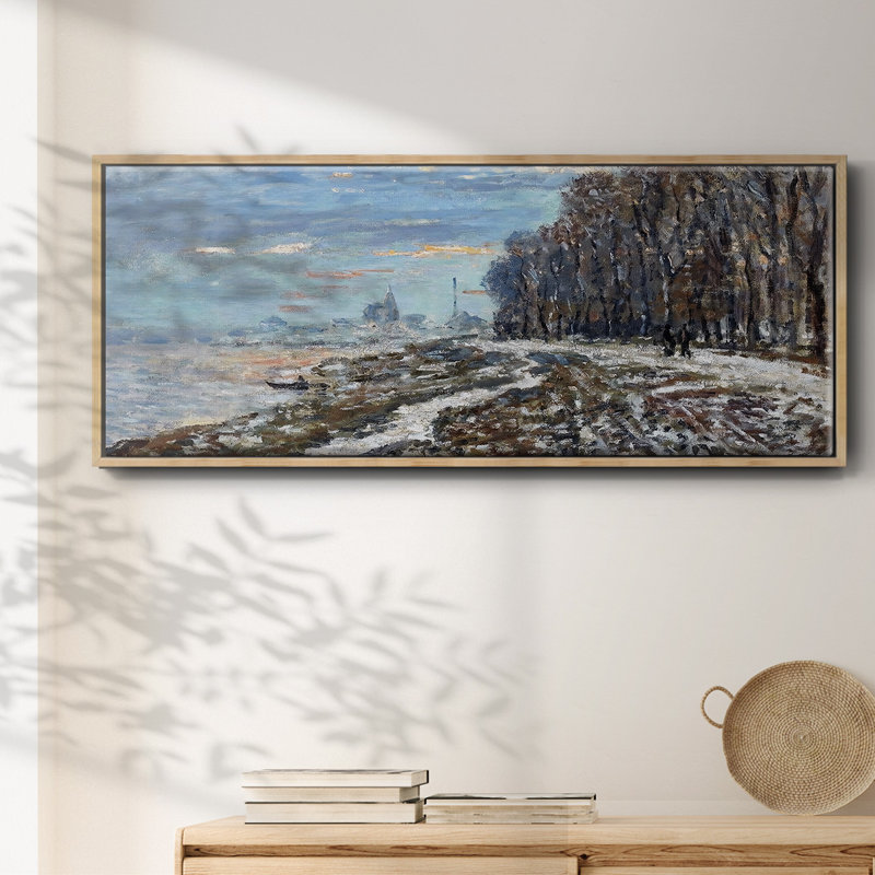 La promenade à Argenteuil, soirée d'hiver, 1875, H 12 po x l 30 po x P 1,5 po, Naturel