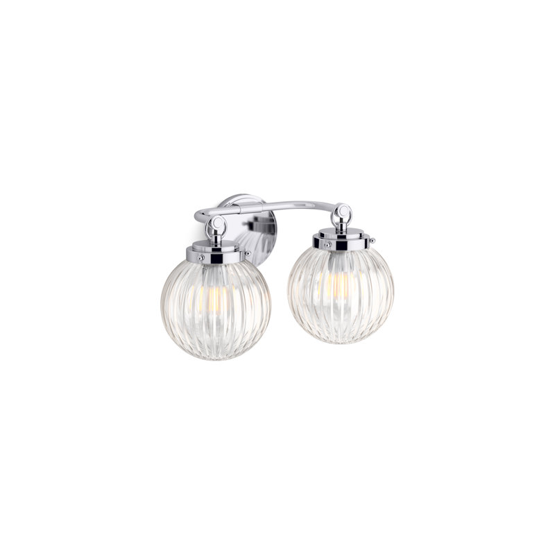 Embra By Studio McGee Two-Light Sconce, Polished Chrome