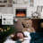 Cassella Black Electric Fireplace with 5120 BTU-1970180057