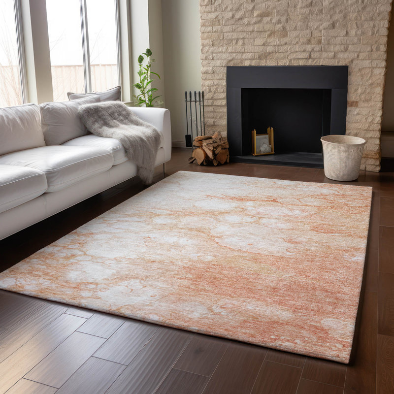 Tapis corail Prisco lavable à la machine de qualité supérieure, Rectangulaire 3 pi x 5 pi