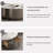 Round rock panel coffee table living room-110494155