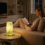 Lampe de table champignon multicolore confettis de style Murano avec gradateur-962097371