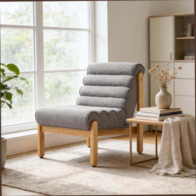 Chaise d'appoint rembourrée Fluffy
