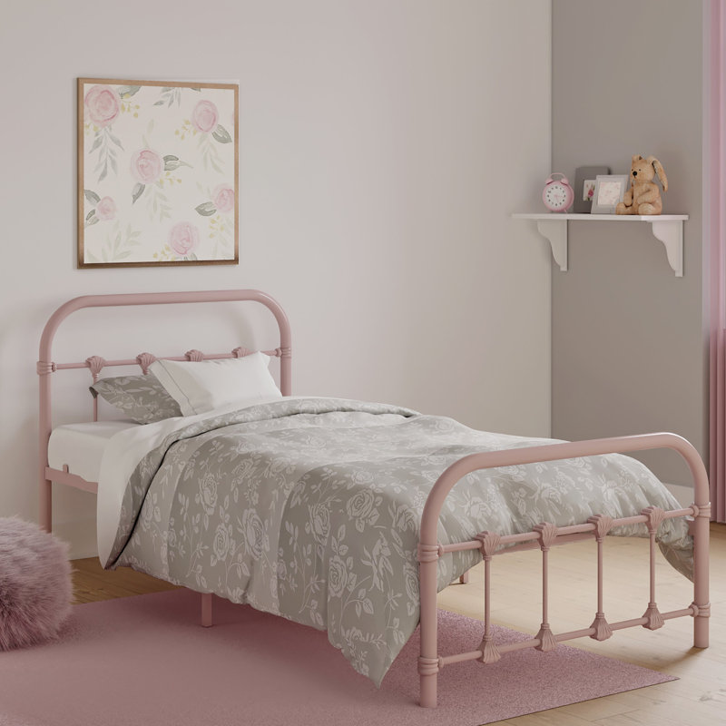 Melissa Metal Twin Bed, Clay