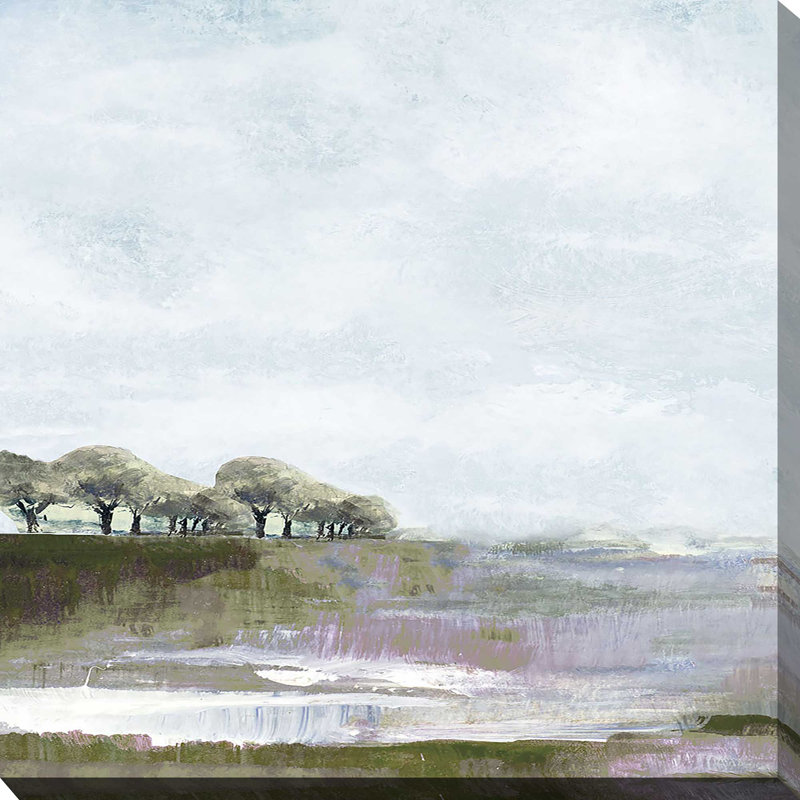 Rusty Sky I - Peinture, L 18 po x H 18 po, Toile tendue