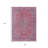 3' X 5' Pink And Lavender Medallion Washable Indoor Outdoor Area Rug
