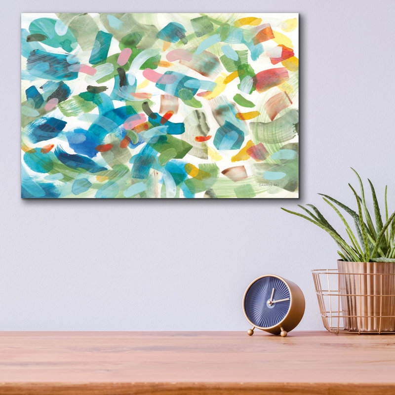«Life Of Color 1» par Danhui Nai, art mural en verre acrylique, H 12 po x l 16 po x P 0,13 po