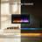 36" Ultra Thin Electric Fireplace，wall-mounted & Recessed Fireplace For Living Room & Indoor Decoration，remote Control，adjustable Flame Color And Brightness，750w/1500w-635537823