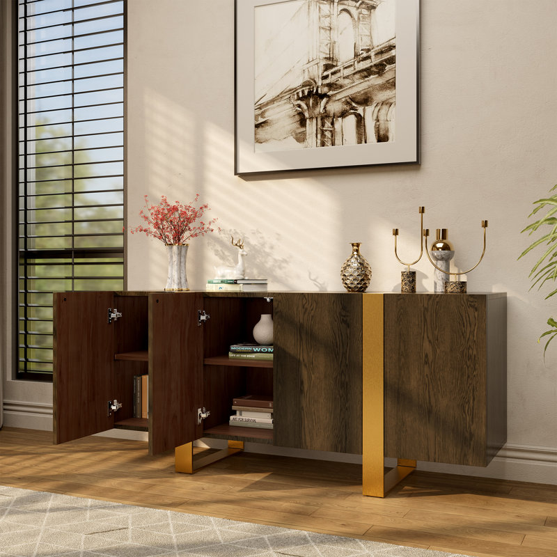 Buffet en bois de 63 po de largeur Laylonie