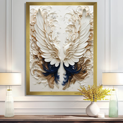 Wings of Quiet Grace - Spiritual Picture Framed Wall Art