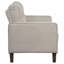 Causeuse capitonnée beige