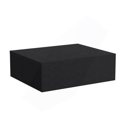 Milano Floating Nightstand , End Table, Side Table Wall-Mounted With Drawer -Black -Bedroom