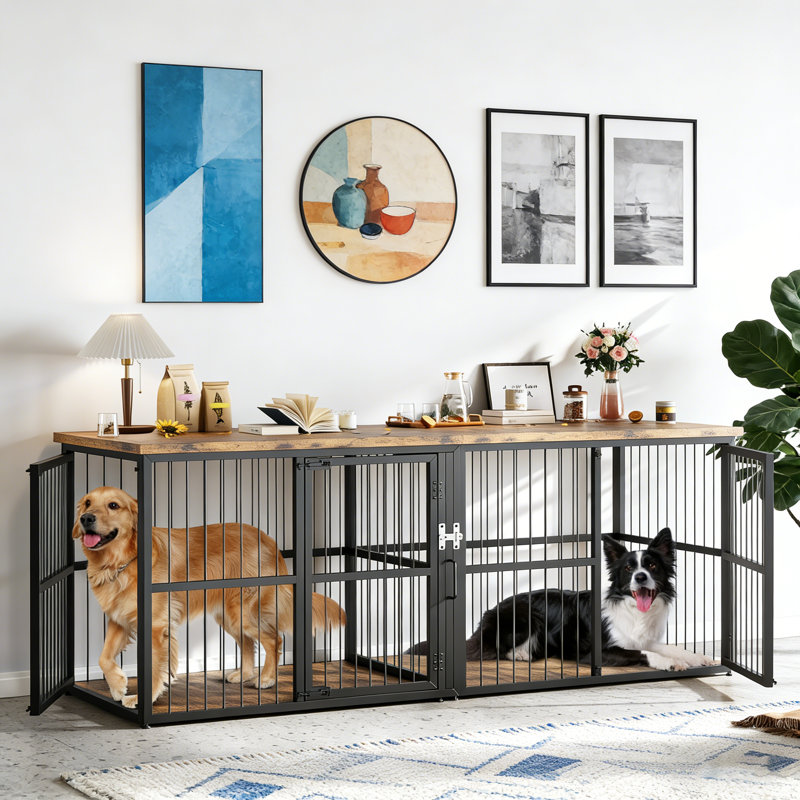 Meuble de 87 po avec 87 po pour chien