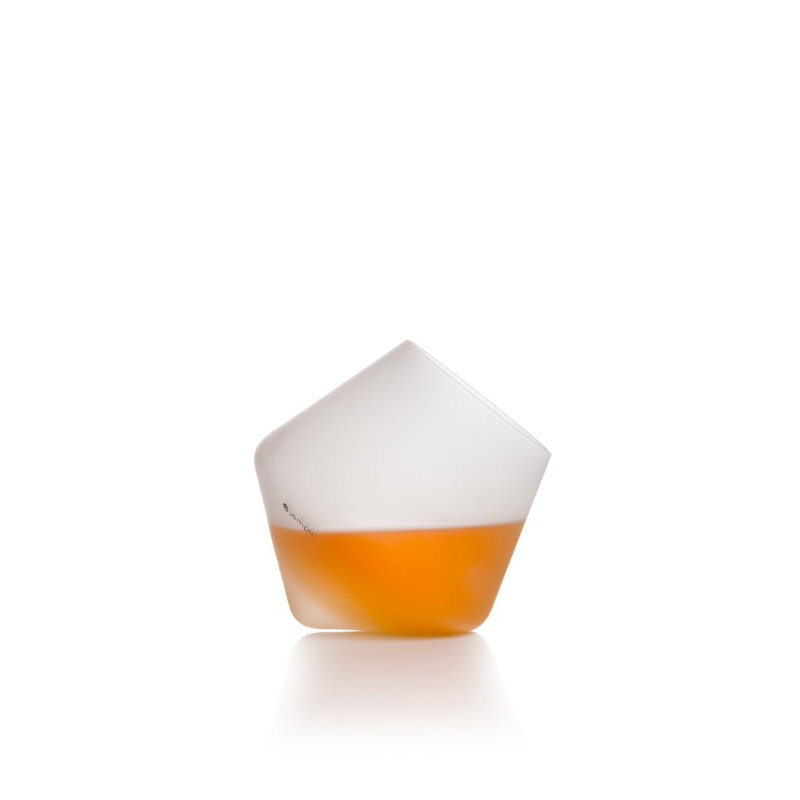 Ice Handmade Crystal Whiskey Glass, Frosted