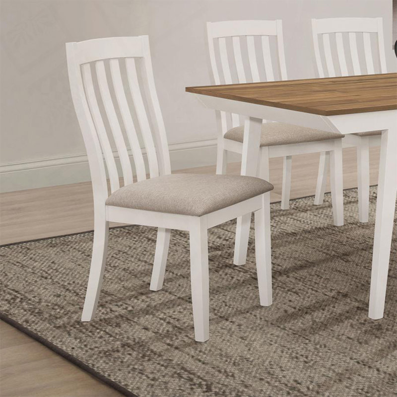 Fabric Upholstered Dining Chairs with Nailhead Trim