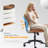 PU Trapezoid Curved Back Swivel Office Chair-937746454