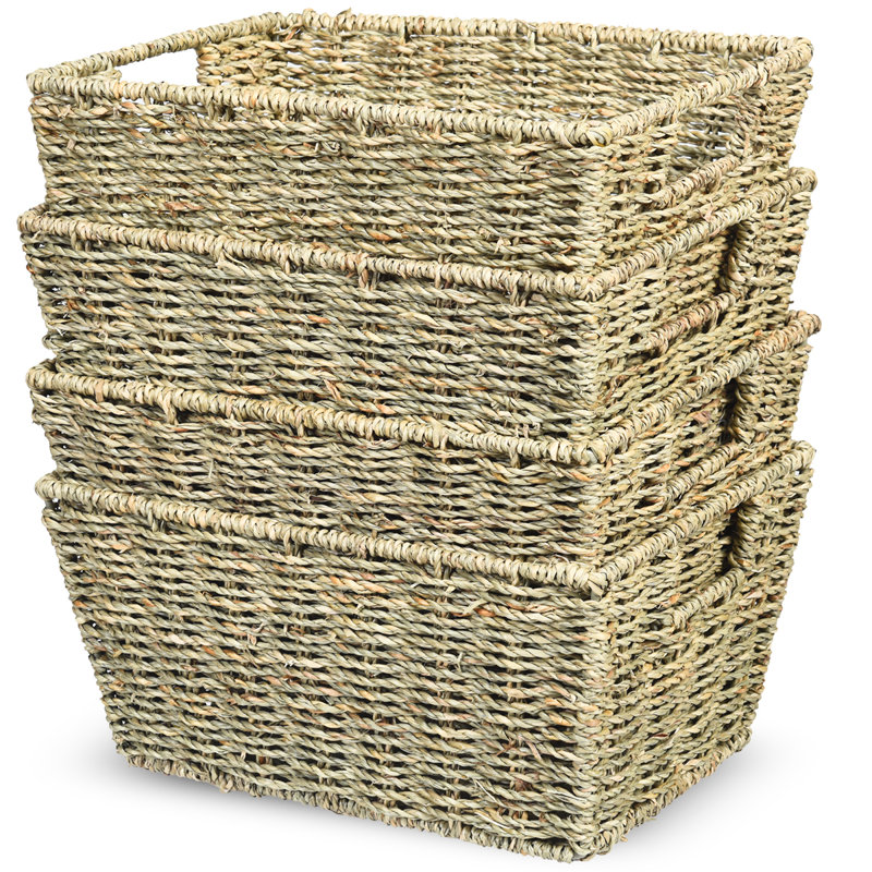 August Grove Seagrass Decorative Basket