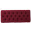 Banc en tissu rouge avec capitonnage à boutons classique et coutures en losange pour un décor élégant-786902483