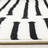 Fresno Modern Black White Striped Area Rug-102210974