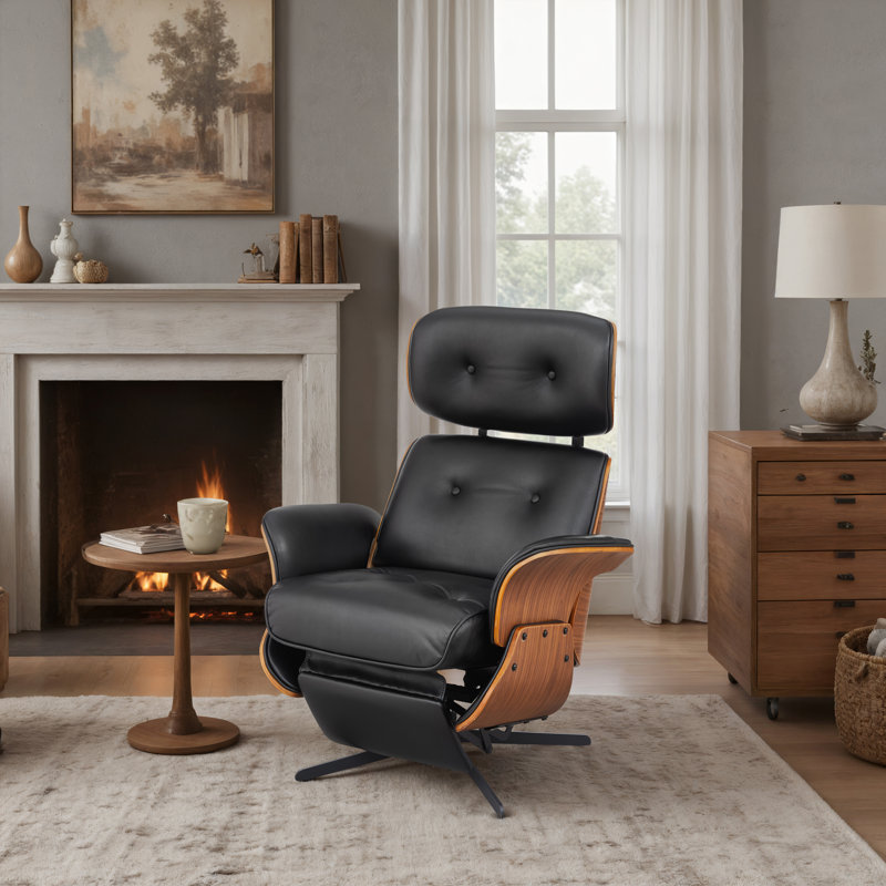 Tufted Swivel Recliner Lounge Chair