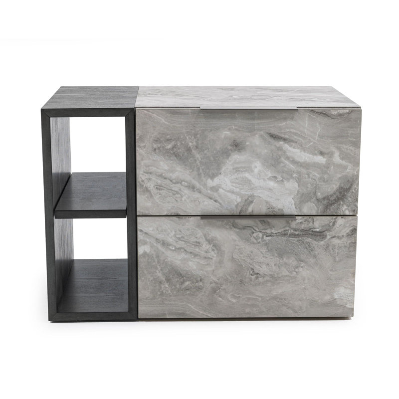 Table de chevet 2 tiroirs Contempo
