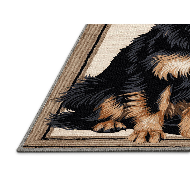  Tapis lavable pour chiens Schipperke, Rectangle de 5 pi x 8 pi