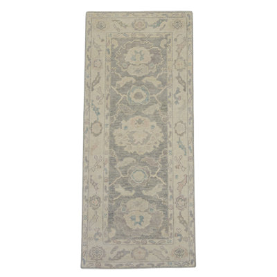 Tapis turc Oushak fait à la main 2 pi 6 po x 5 pi 8 po