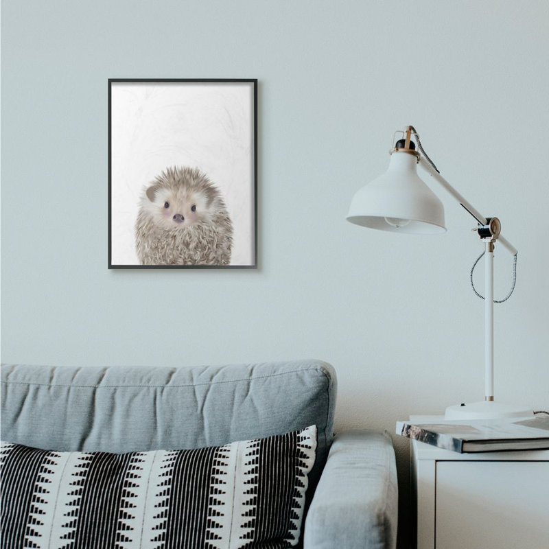 Décoration murale Gurganus, H 20 po x l 16 po x P 1,5 po, Giclée encadrée noir minuit