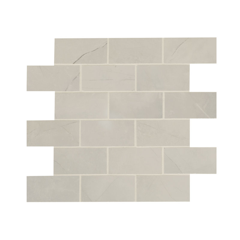 Sonoma 12 in. x 12 in. Polished Porcelain Mosaic Floor and Wall Tile, Cameo