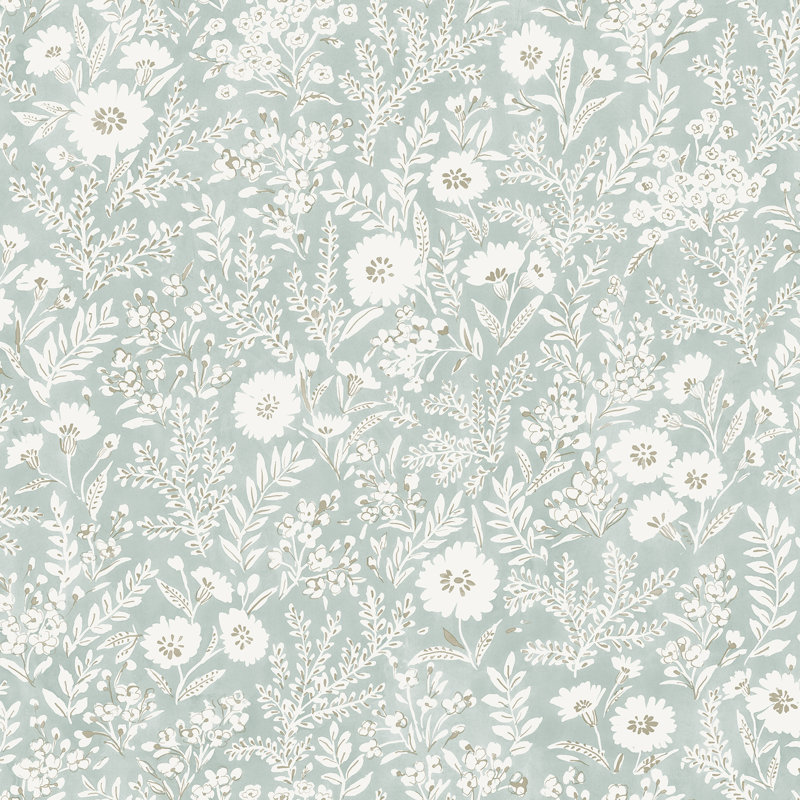 Floral Roll, Green