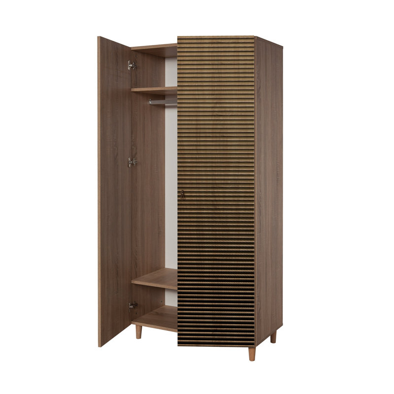 Ginevra  2 Door Manufactured Wood Wardrobe, Yellow