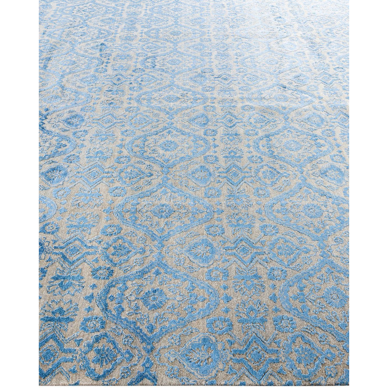 Overdyed One-of-a-Kind 9' 3" X 12' 4" Hand Knotted Area Rug