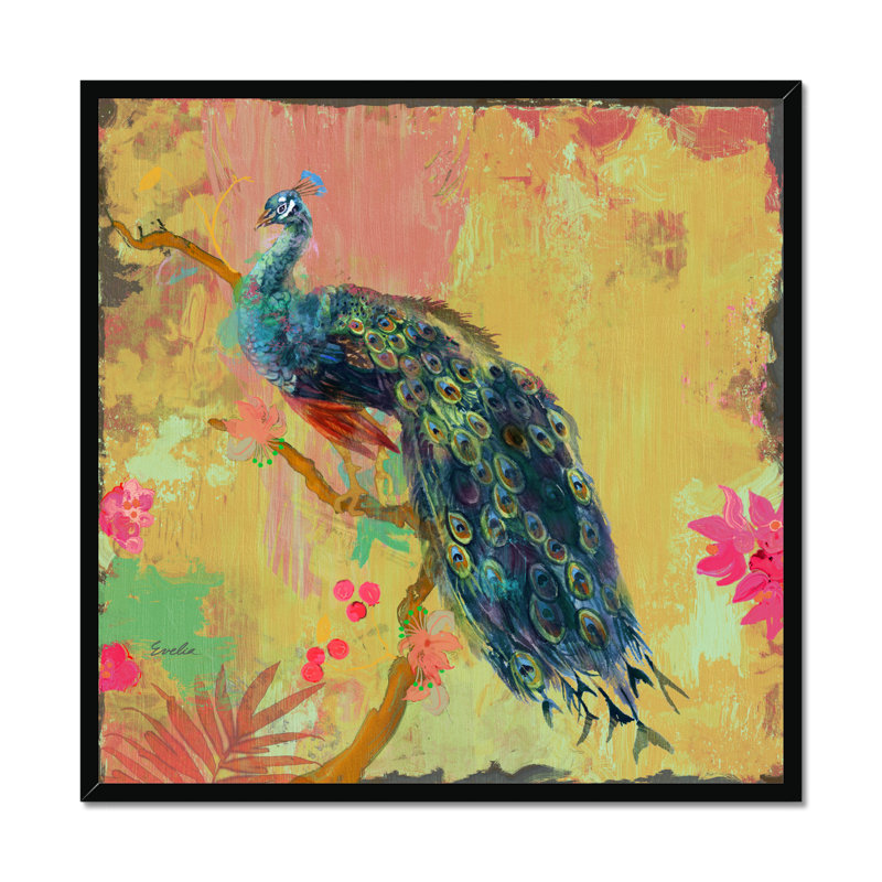 Animal Utopia IV by Evelia Designs - Painting, Black Framed Paper Print, 34cm H x 34cm W