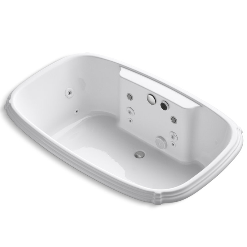 Baignoire tourbillon 67 po. X 42 po. Portrait, Blanc
